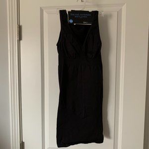 Bali Comfort Shape Wear 8635 Black V-Neck Seamless Sculpt Full Slip Size M